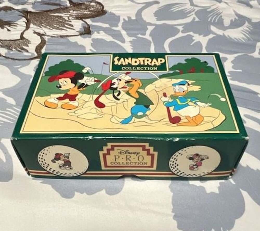 Disney Sandtrap Collection Pro Golf Balls 6-Pack Box Vintage